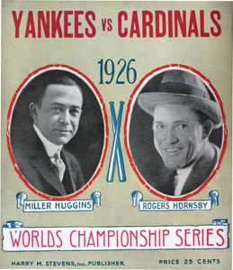 1926 World Series Program - Yankee Stadium